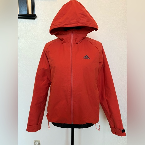 adidas Jackets & Blazers - EUC Adidas Womans Hooded Weatherproof Jacket Size Small
